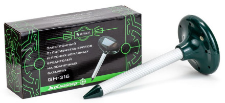 Отпугиватель кротов на солнечных батареях "ЭкоСнайпер GH-316"